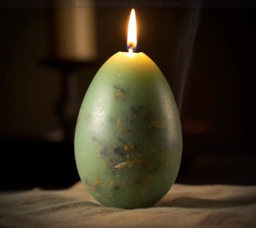 Green Candle to Help to Attract Money and Fortune – "Huevo Celestial"