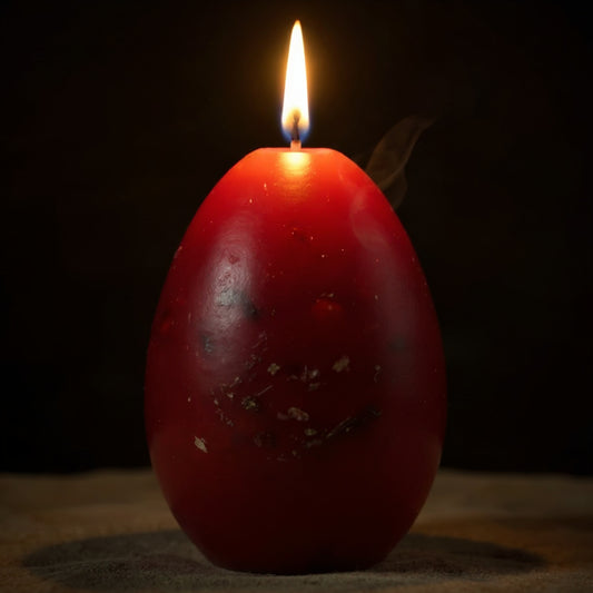 Red Candle to Help with Love and Fidelity – "Huevo Celestial"
