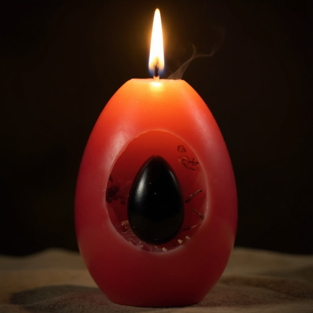 Red Candle to Help with Love and Fidelity – "Huevo Celestial"