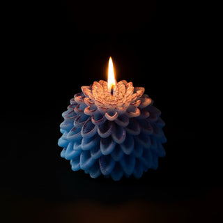 Chrysanthemums Candle (Blue)